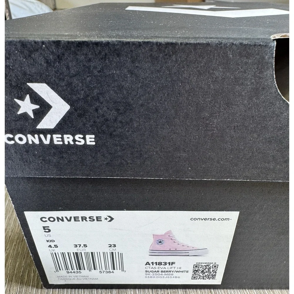 Converse Chuck‎ Taylor EVA Lift Hi Platform Sugar Berry Pink Kids Size 5 A11831F
